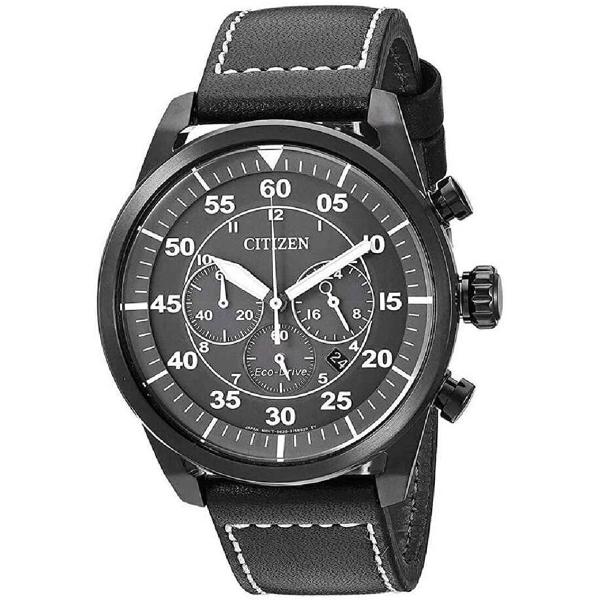 CITIZEN シチズン CA4215-21H レザー エコドライブ ソーラー 腕時計 メンズ　ブラ...