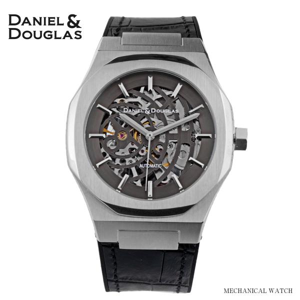 ダニエルダグラス DANIEL&amp;DOUGLAS 腕時計 メンズ DD8809 自動巻き 手巻き レザ...