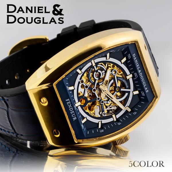 ダニエルアンドダグラス 最新モデル 腕時計 メンズ ブランド 自動巻き スケルトン 機械式 手巻き ...