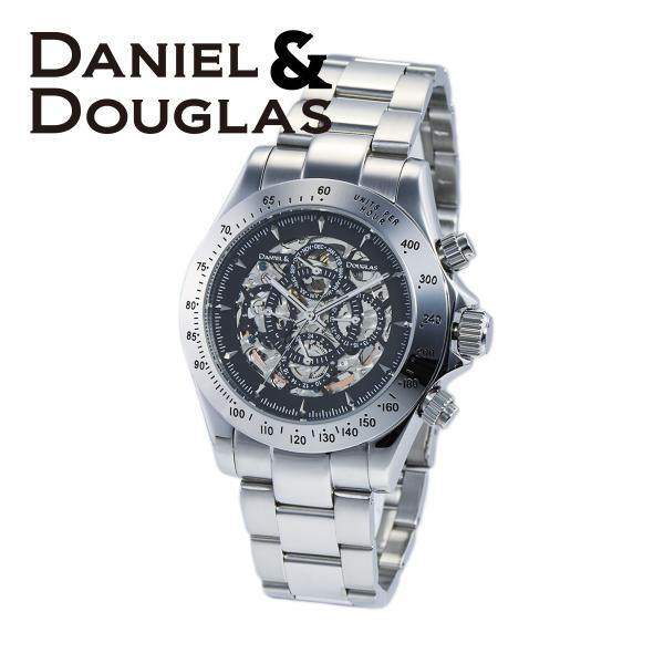 ダニエルダグラス DANIEL&amp;DOUGLAS 腕時計 メンズ DD8802-BKSV 自動巻き オ...