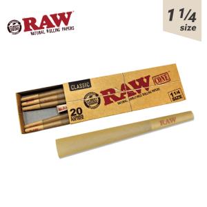 RAWコーンクラシック1-1/4サイズ 150パック ジョイント 巻紙 紙巻 メール便可 RAW CLASSIC 1 1/4 CONE コーン プレロール ペーパー