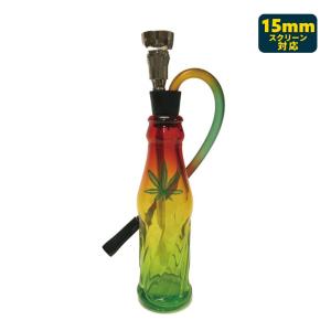 喫煙具 ヘンプボトル フーカー 水パイプ ボング 12cm Glass