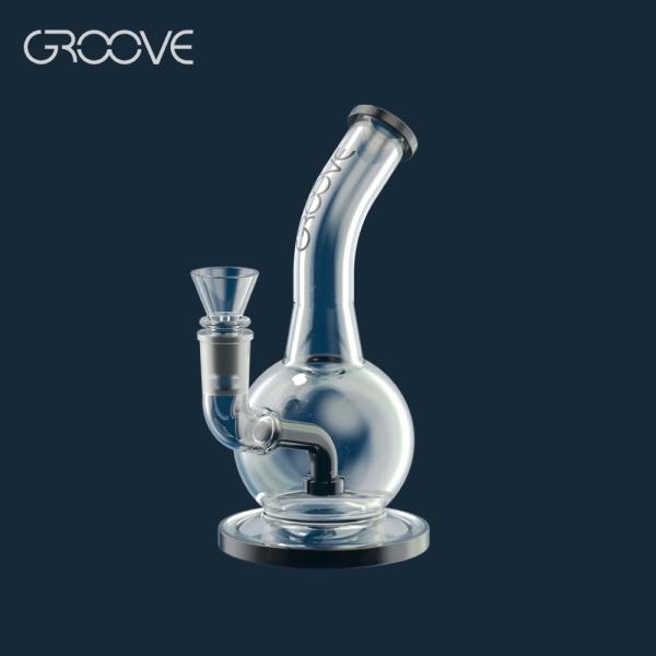 喫煙具 ガラスボング ワックス兼用 GROOVE (Round Rig) グルーヴ オイルリグ Gl...
