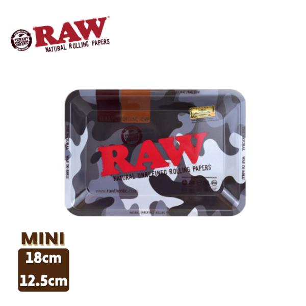 メール便可 RAW ローリングトレイ ミニ カモ 18 x 12.5cm ロウ tray mini ...
