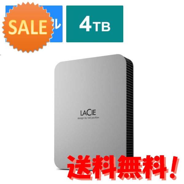 5個セット エレコム ELECOM LaCie 外付け HDD 4TB ポータブル Mobile D...