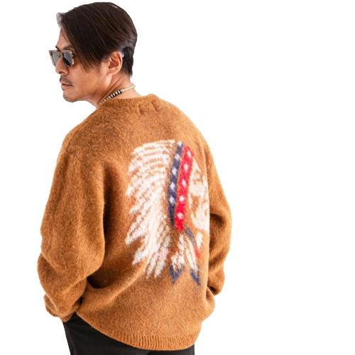 TONY TAIZSUN/トニータイズサン　NATIVE MOHAIR KNIT CREW　CAME...