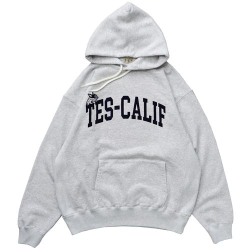 TES/テス　TES COLLEGE SWEAT PARKA　GRAY　プルオーバーパーカー　THE...