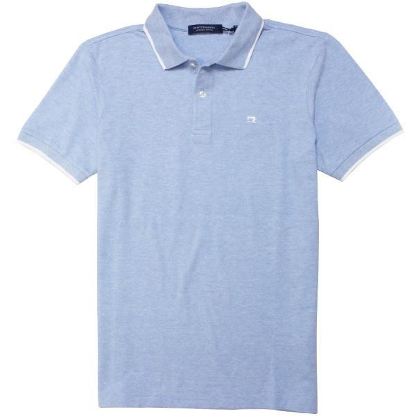 SCOTCH&amp;SODA/スコッチ＆ソーダ MELANGE COTTON PIQUE POLO　SAX...