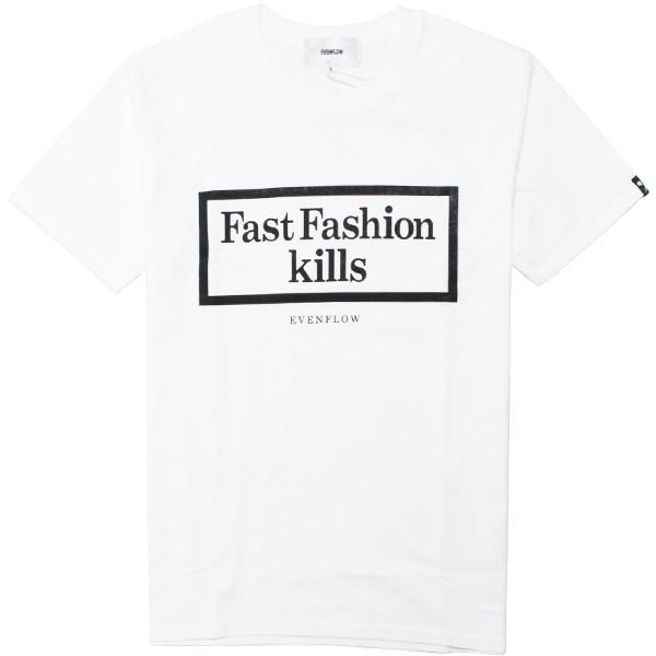 EVENFLOW F.F.K. TEE　WHITE　Ｔシャツ　イーブンフロウ クルーネック　半袖