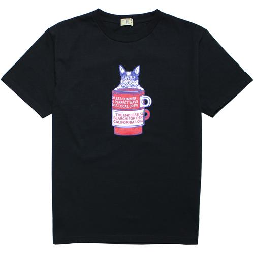 TES/テス　TES BUHI MUG TEE　BLACK　Ｔシャツ
