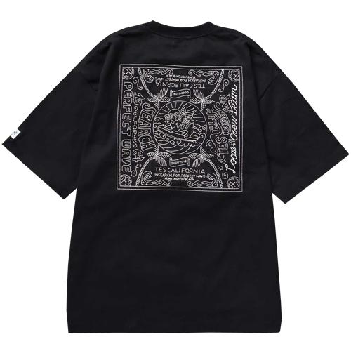 TES/テス　TES BANDANA EMB BIG　BLACK　Ｔシャツ