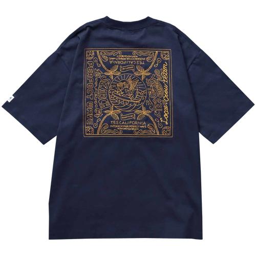 TES/テス　TES BANDANA EMB BIG　NAVY　Ｔシャツ