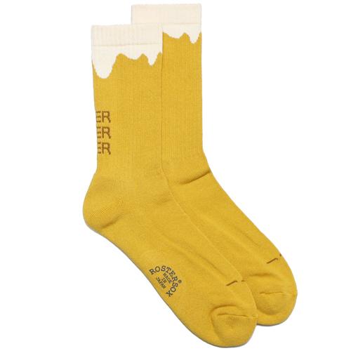 ROSTER SOX　ロスターソックス　BEER SOCKS　YELLOW　靴下