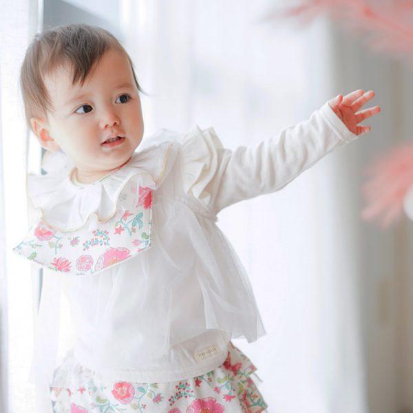 Haruulala（ハルウララ) 女の子向け 出産祝い2点セットギフトボックス （スタイ・ロングパン...