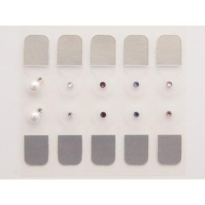 『ワンタッチジュエル パール&パープル系スワロフ...の商品画像
