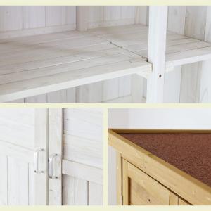 屋外収納庫 物置 屋外 木製 ガーデニング用品...の詳細画像4