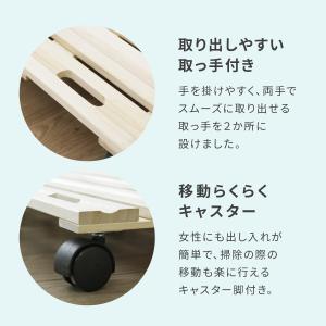 すのこ キャスター付き ベッド下収納 押し入れ...の詳細画像3
