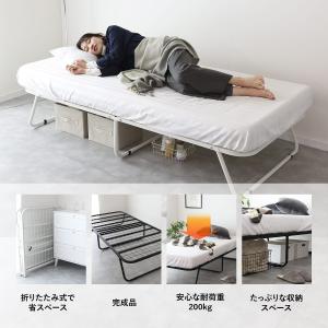 折りたたみベッド ベッド シングル シングルベ...の詳細画像3