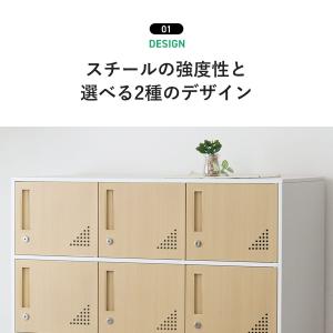ロッカー 12人用 スチールロッカー 3列4段...の詳細画像5