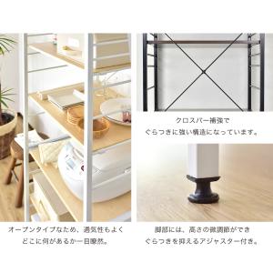 レンジ台 幅60 スリム 収納 隙間収納 キッ...の詳細画像4