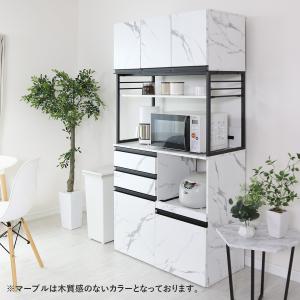 レンジ台 食器棚 キッチン収納 幅90cm キ...の詳細画像3