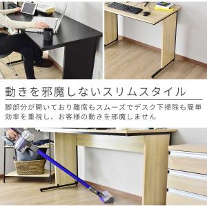デスク パソコンデスク 木製 PC オフィス ...の詳細画像3