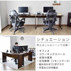 デスク パソコンデスク 木製 PC オフィス ...の詳細画像5