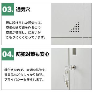 オフィス 棚 ロッカー 鍵付き スチール キャ...の詳細画像4