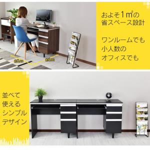 デスク おしゃれ ゲーミング 収納 棚 机 引...の詳細画像4