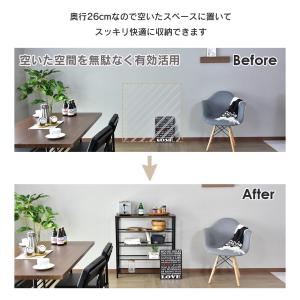 オープンラック おしゃれ 収納棚 シューズ シ...の詳細画像3
