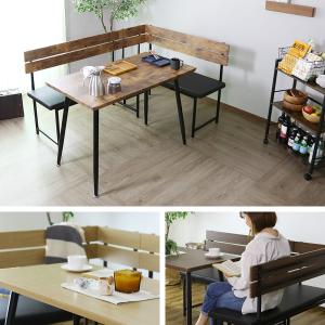 ダイニングテーブルセット 3点セット 木製 食...の詳細画像2
