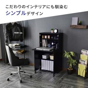 デスク ライティングデスク 折りたたみ式天板 ...の詳細画像4
