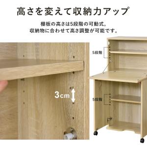 デスク ライティングデスク 折りたたみ式天板 ...の詳細画像5