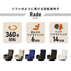 座椅子 回転座椅子 高座椅子 回転 リクライニ...の詳細画像1