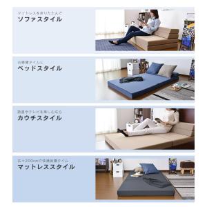 高反発マットレス ソファベッド ベット ローソ...の詳細画像5