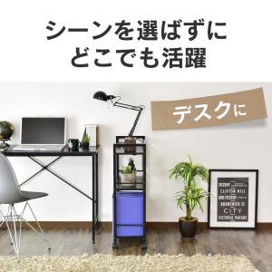 サイドワゴン 収納 キャスター付き コンパクト...の詳細画像4