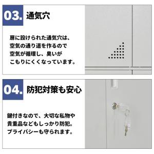 オフィス 棚 ロッカー 鍵付き スチール キャ...の詳細画像4