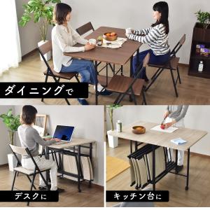 ダイニングテーブル 4人用 伸長式 4人掛け ...の詳細画像4