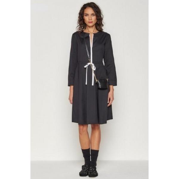 BADEN リボンデザイン ギャザースカートワンピース 黒 MaxMara STUDIO