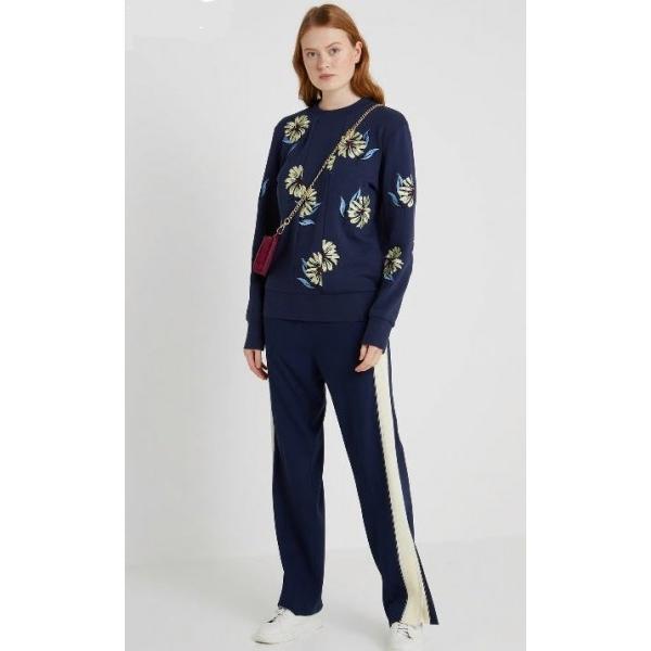 BAGDAD  花刺繍 スエットカットソー 紺 SPORTMAX CODE