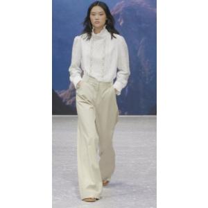 Max Mara BOLERO ベルスリーブ ストライプコットンブラウス