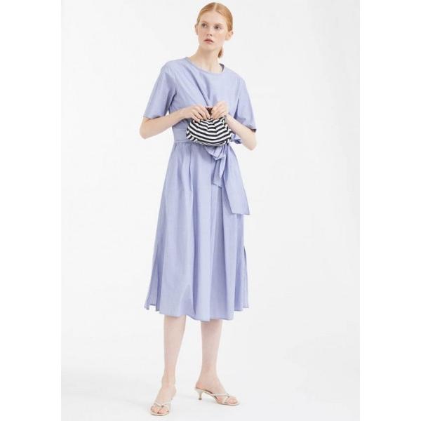 DEDALO ウエストリボン スリット入り ワンピース ライトブルー MaxMara WEEKEND