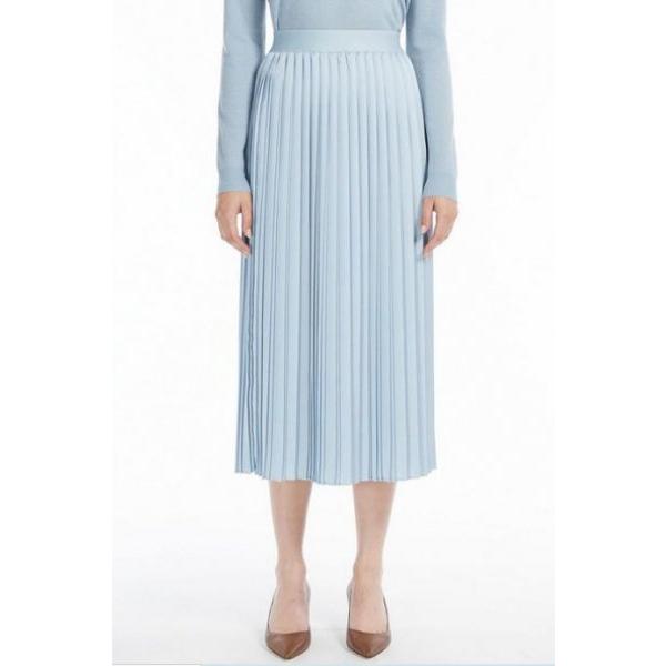 CORFU ロング丈 プリーツスカート ライトブルー MaxMara WEEKEND