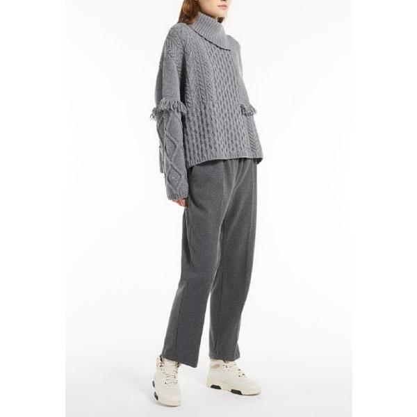 VENUSIA   ヴィスコースコットン ジャージ素材パンツ ダークグレー MaxMara WEEK...