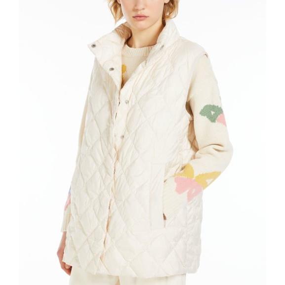 BALCO 軽量キルティングジレ ライトベージュ MaxMara WEEKEND