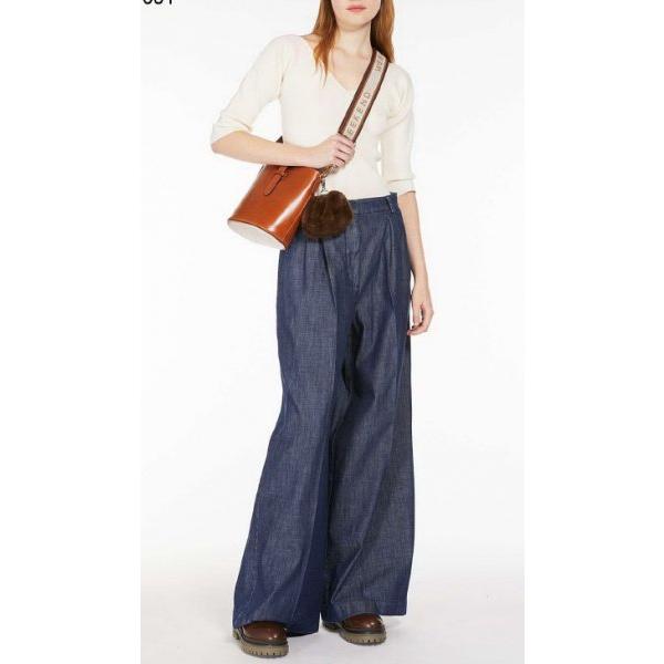 OCEANO-02 Vネック スリムフィットリブニット ライトベージュ MaxMara WEEKEN...