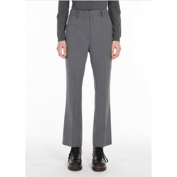 ESTASI センタープレス スティックパンツ グレー MaxMara WEEKEND