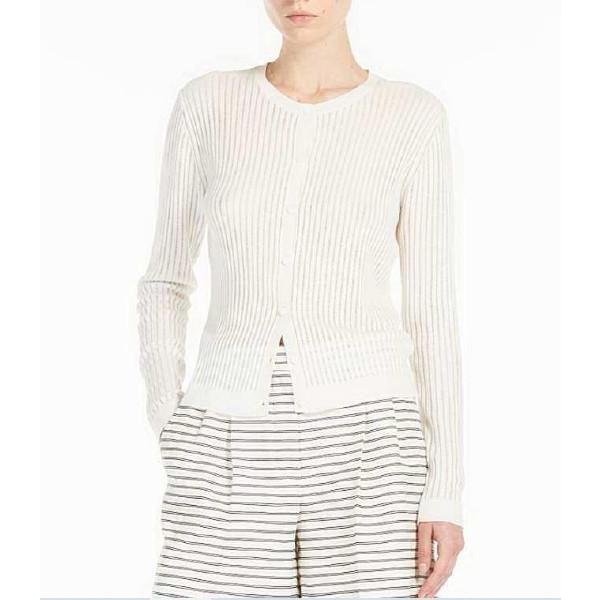 KASSEL  シルクウール エアリーサマーカーディガン 白 MaxMara STUDIO