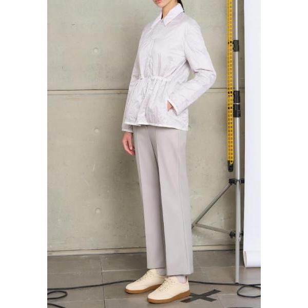 SPORT エコレザー センタープレスパンツ ライトグレー MaxMara MM