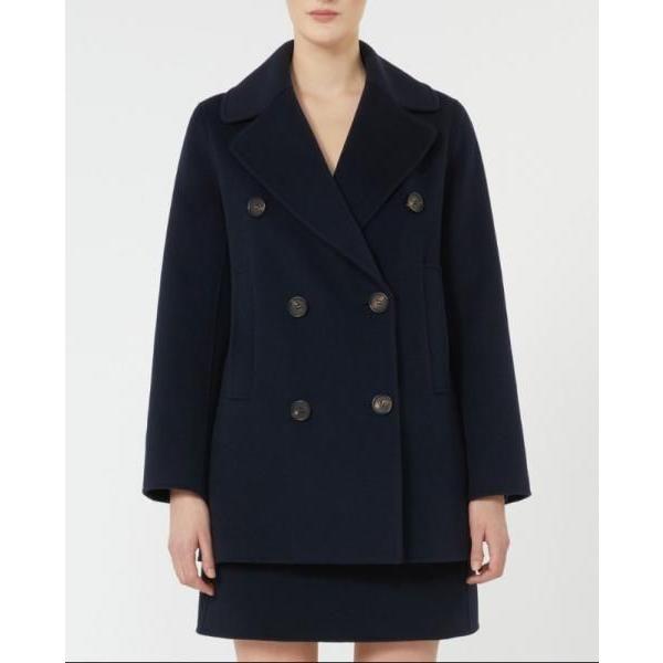 CABAN  ピュアウール ダブルフェイス ピーコート 濃紺 'S MaxMara